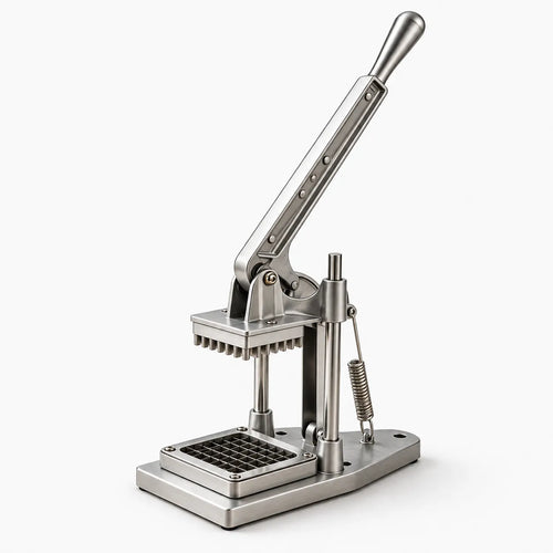 Professional Heavy-Duty Vertical Vegetable Dicer & French Fry Cutter For Uniform Dicing, Chopping, and Slicing.