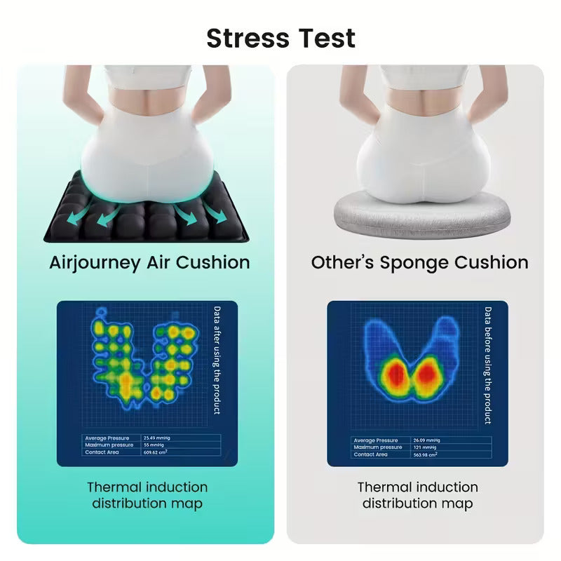 3D Airbag Inflatable Seat Cushion for Back Pain