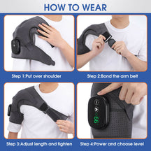 2-In-1 Electric Heated Physiotherapy Shoulder Massager Belt