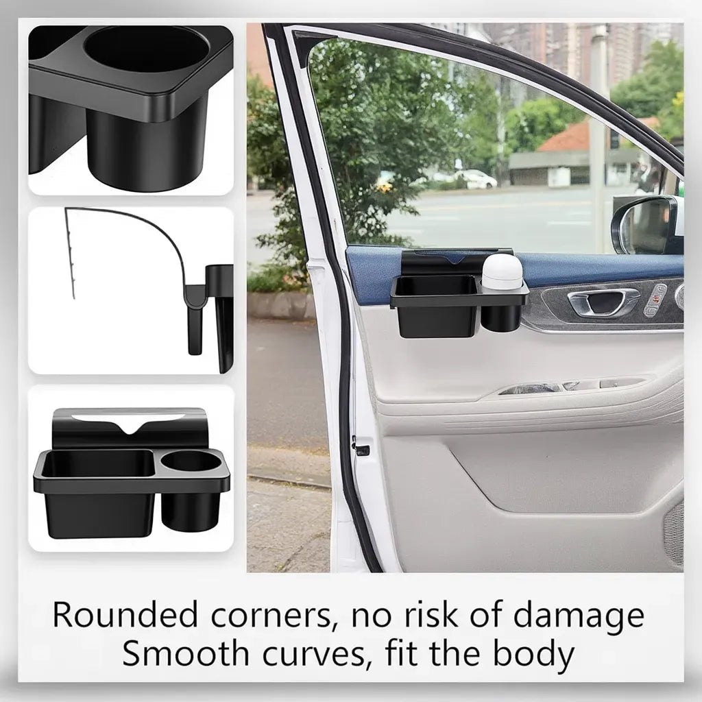 Premium 3-in-1 Car Console Organizer with Cup & Phone Holder