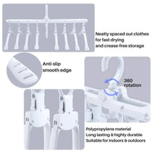 8-in-1 Foldable Space Saving Clothes Hanger