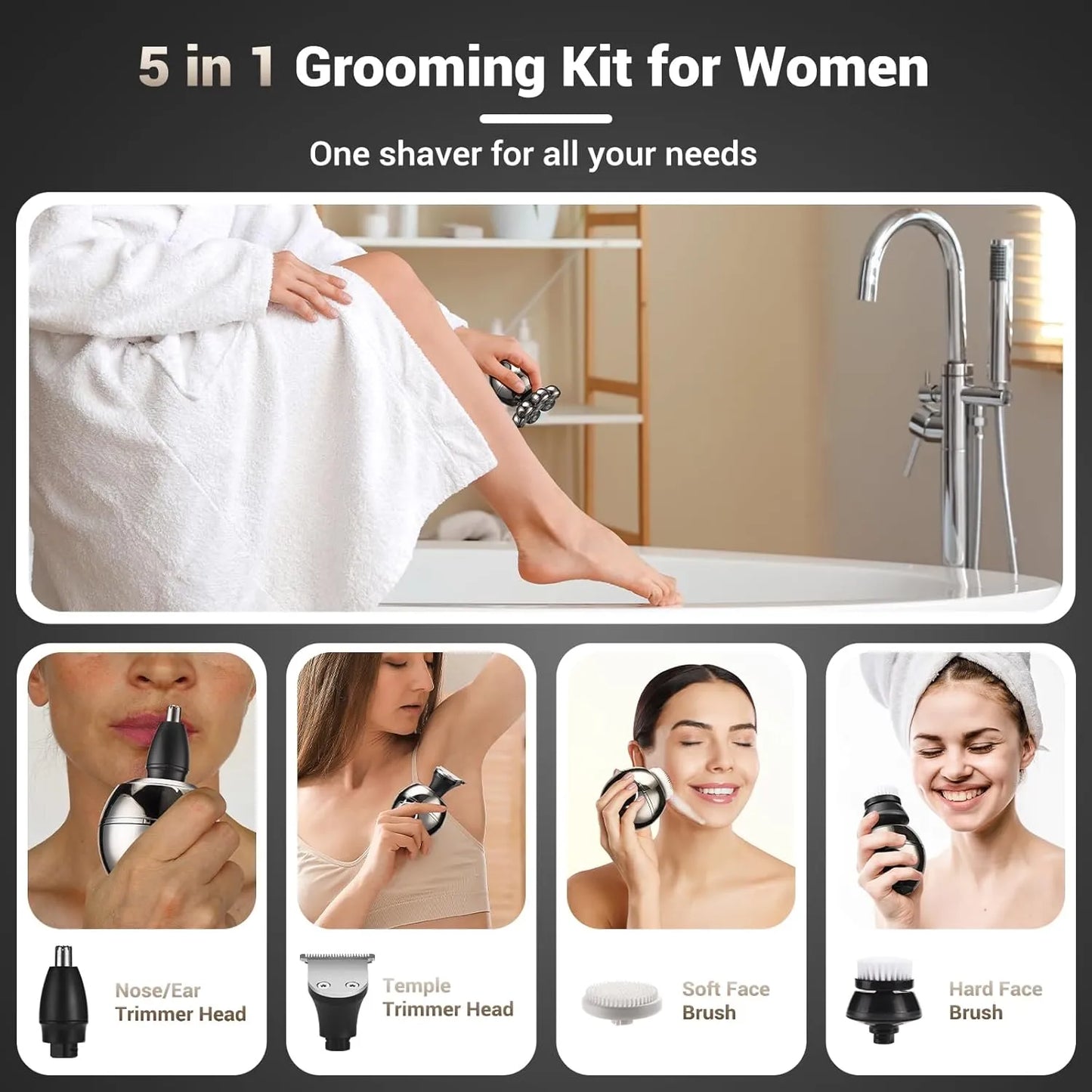 Advanced 7-Head Wireless Electric Precision Grooming Shaver