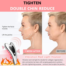 4-in-1 Electric Red & Blue Light Gua Sha Face Sculpting Massager