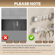 Heavy-Duty Wall-Mounted Suction Hooks