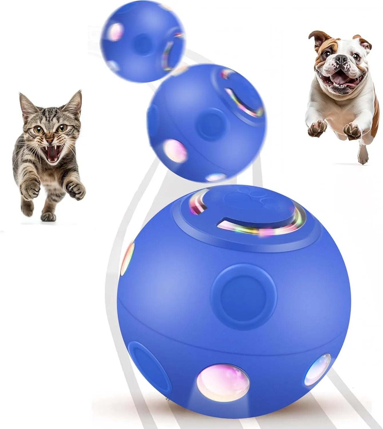 Automatic Rolling Interactive LED Ball For Cats & Dogs