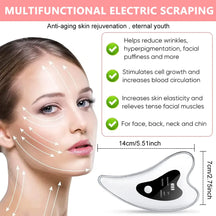 4-in-1 Electric Red & Blue Light Gua Sha Face Sculpting Massager