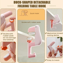 Duck Shape Detachable Desk Side Hook