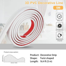 Self-Adhesive Flexible Wall Border Decorative Panel Moulding Strip