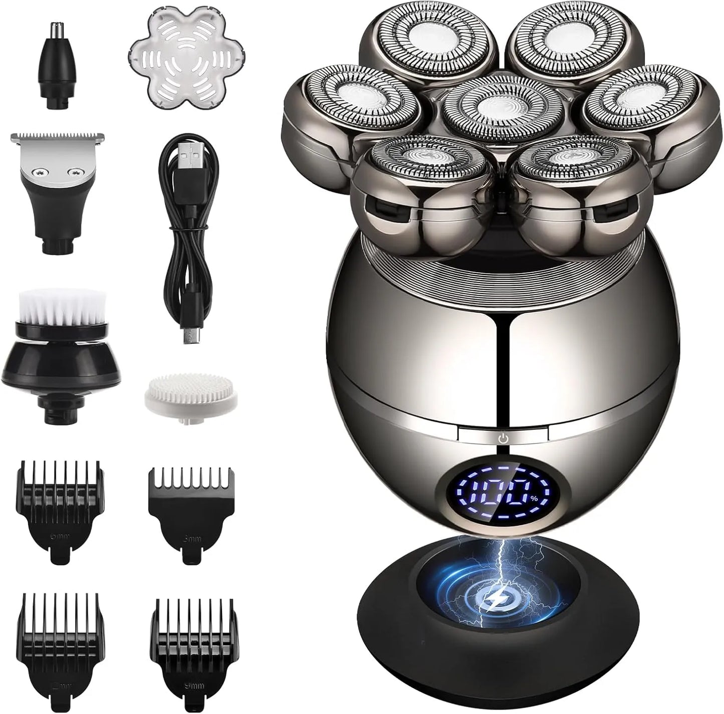 Advanced 7-Head Wireless Electric Precision Grooming Shaver