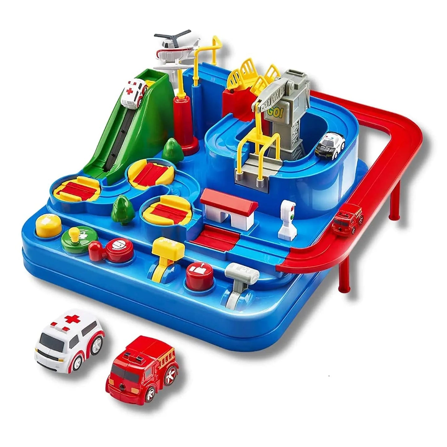 Car Adventure Rescue Track Set Educational Toy for Boys & Girls 3+ Years