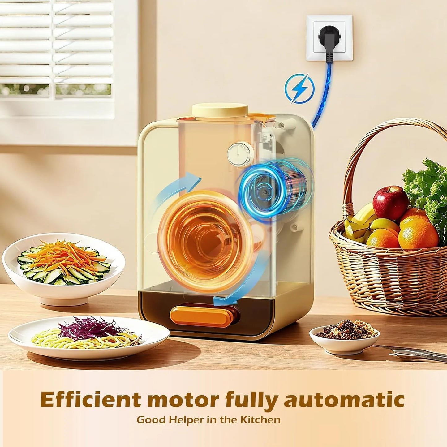 All-In-One Electric Vegetable Cutting, Slicing & Shredding Machine