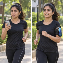 360° Rotatable Armband Phone Holder with Card Pockets for Running, Hiking, Biking & Any Sports