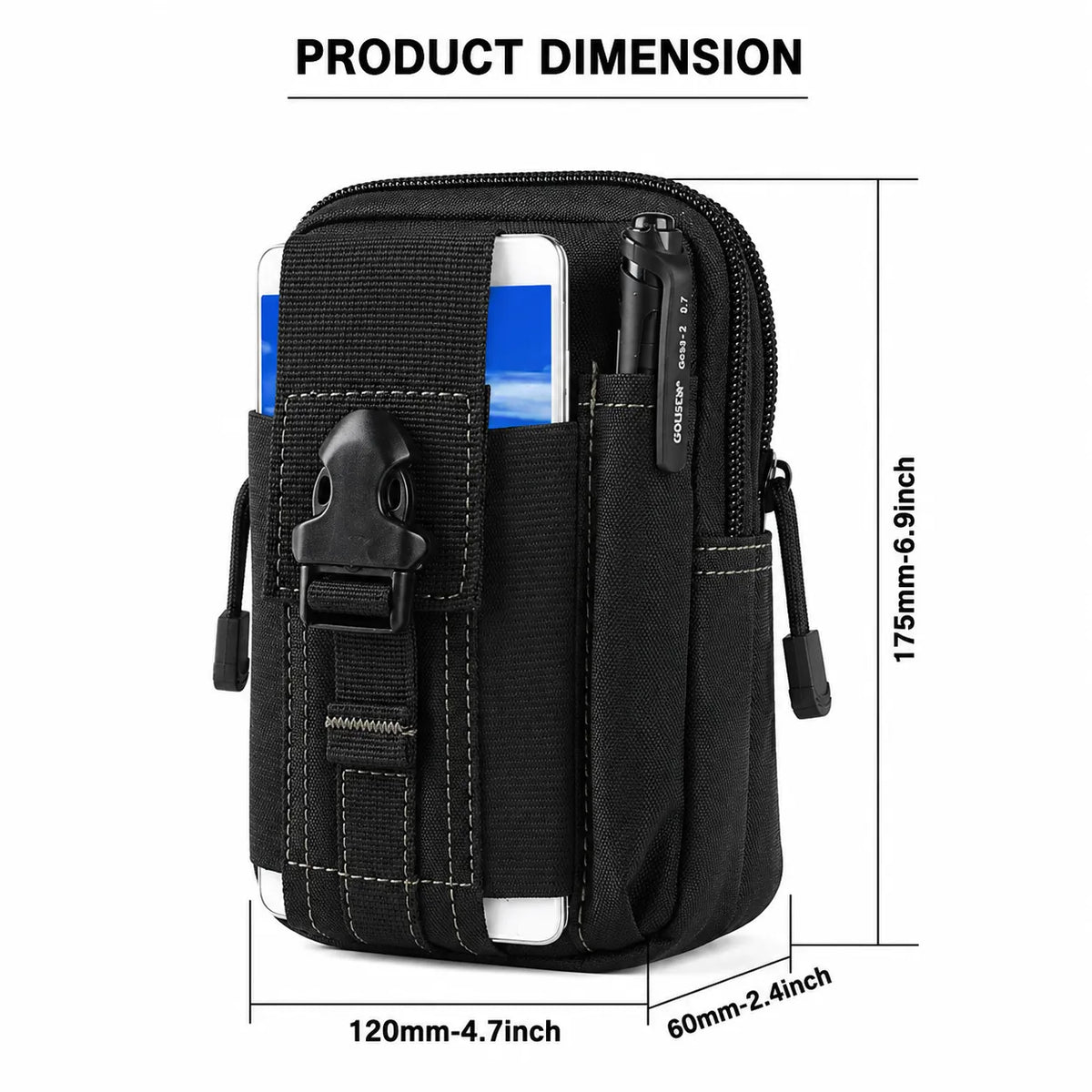 Motiongear Waist Sling Bag Keep your essential Everyday Carry gear organized, protected, and within arm's reach