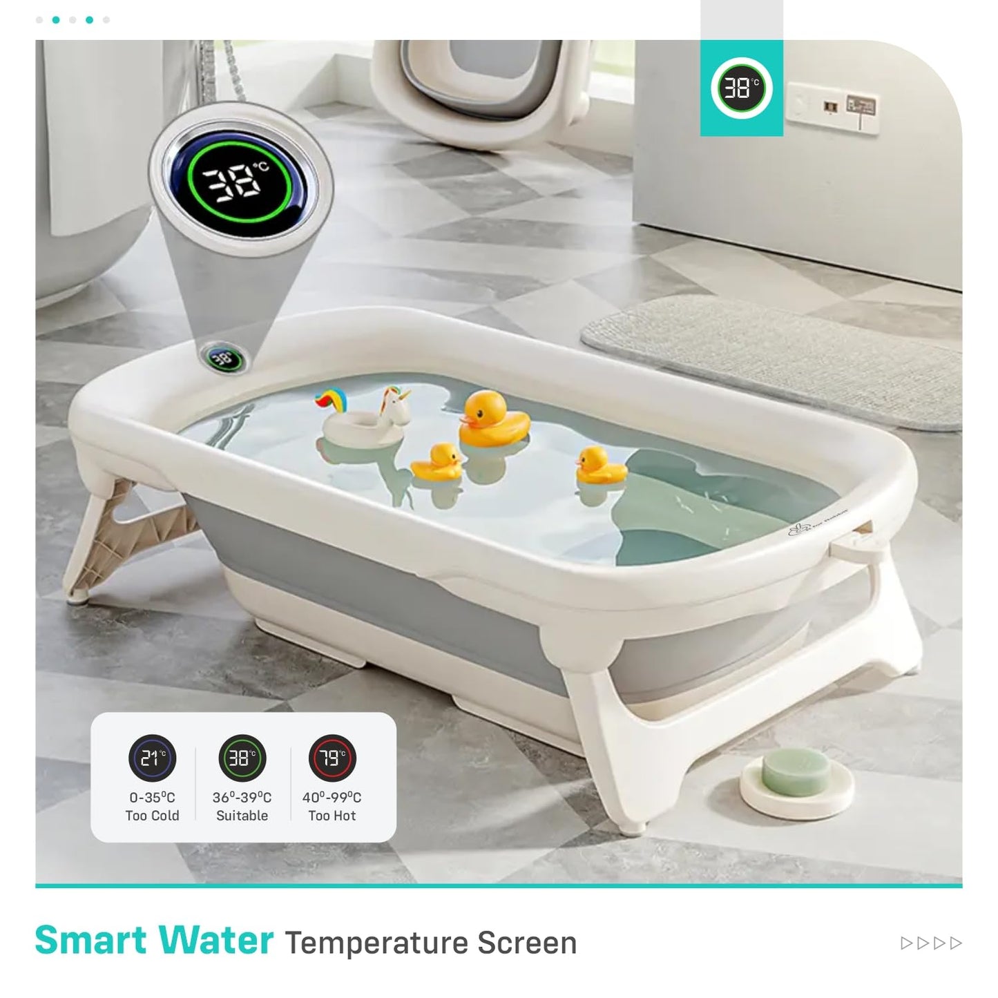 Silicone Collapsible Bathtub for Toddlers