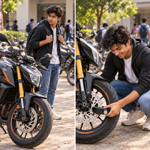 High-Decibel Anti-Theft Disc Brake Alarm Lock With 110dB Siren Alarm Sound, Protect Your Bike at Office, Market, Gym or Outside Your Home