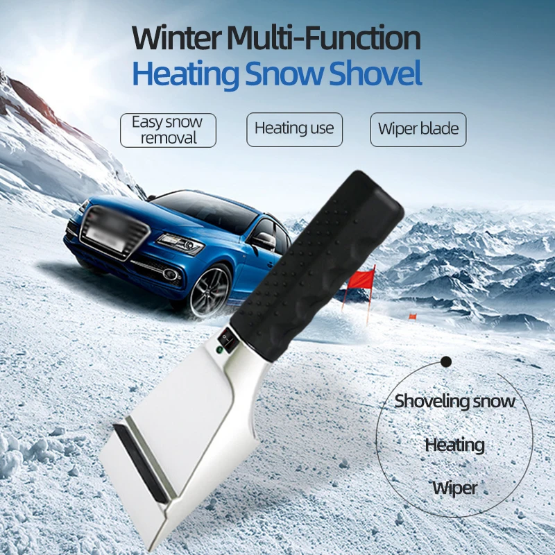 Car Heated Ice Snow Defrost Windshield Scraper