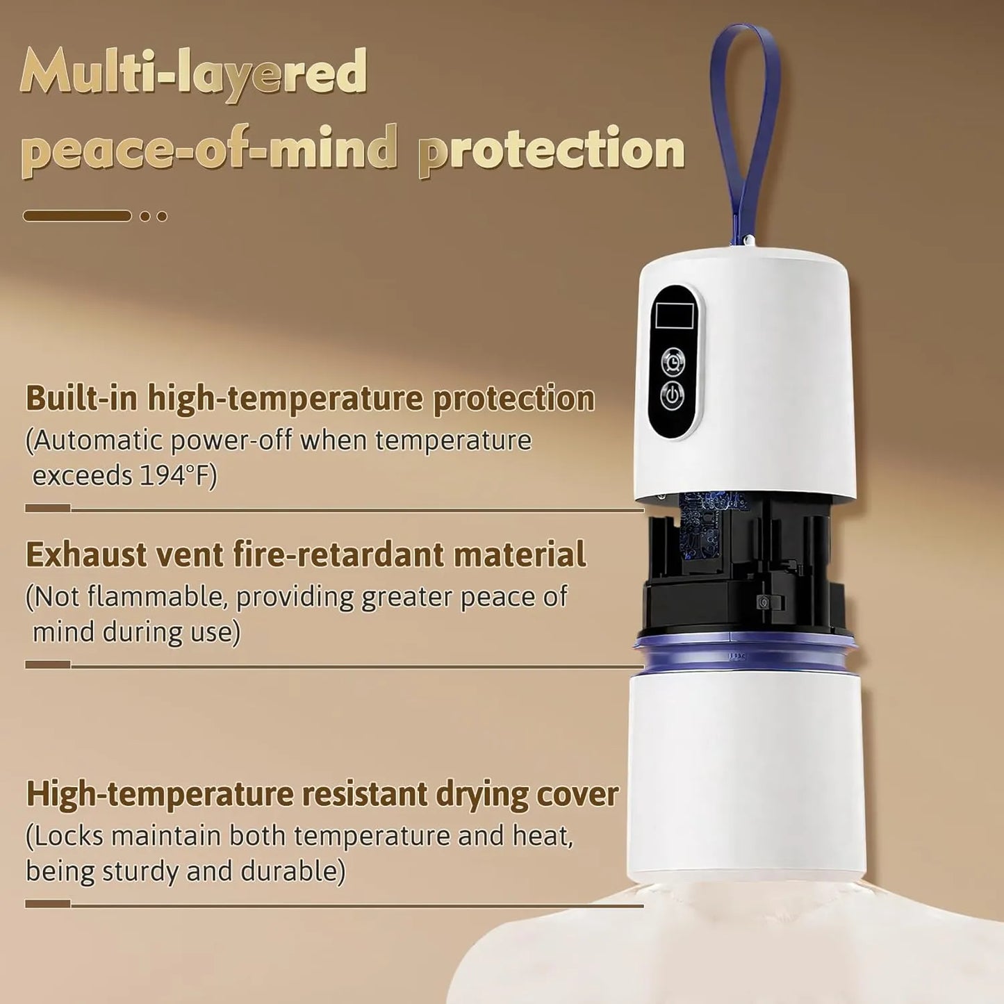 Portable Hot Air Clothes Dryer for Fast Drying