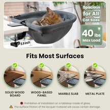 Cozy Clip-On Cat Bed