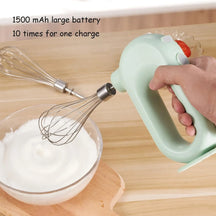 Cordless Mini Electric Hand Mixer – USB Rechargeable