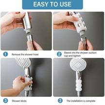 No-Drill Silicone Shower Head Holder With Flexible Grip (Pack of 4)