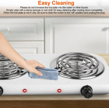 Portable 2000W Double Electric Stove Burner for Fast & Cost Saving Cooking