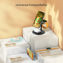 3-in-1 Fast Wireless Charging Station for All Your Devices