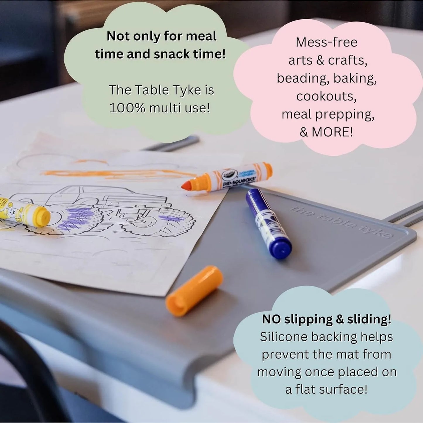 Premium Silicone Baby Placemat with Edge Guard & Mess Control