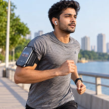 360° Rotatable Armband Phone Holder with Card Pockets for Running, Hiking, Biking & Any Sports