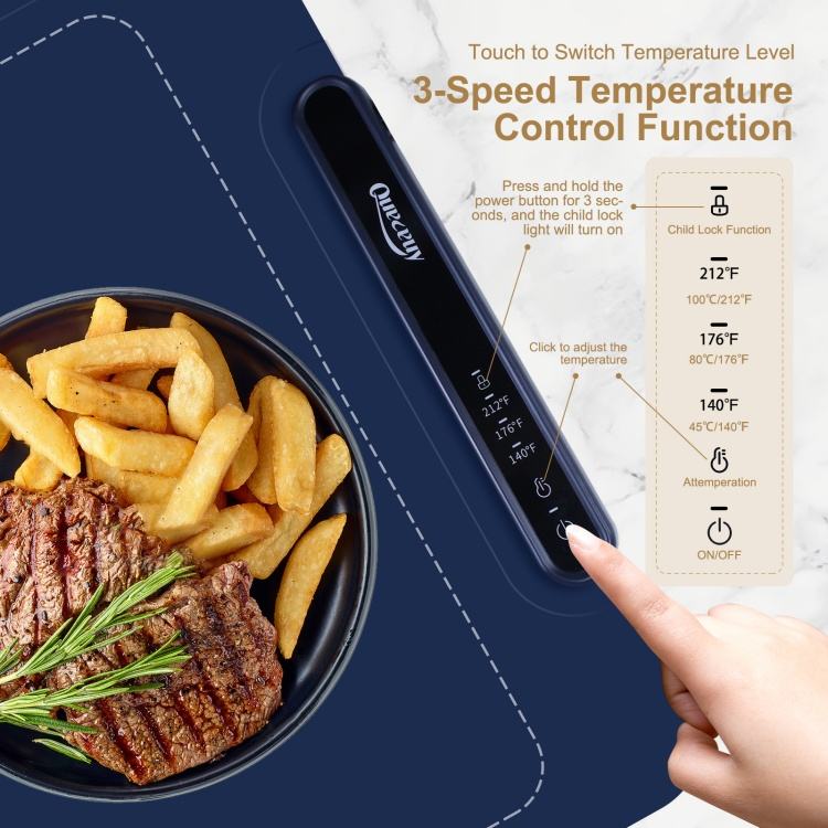 Electric Food Warming Mat – Never Eat Cold Food Again