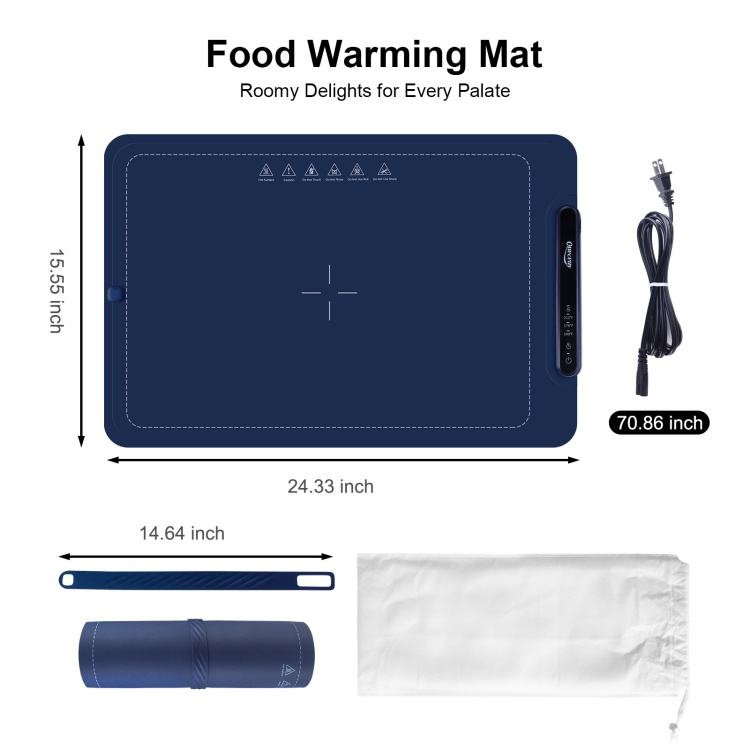 Electric Food Warming Mat – Never Eat Cold Food Again