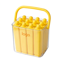 Portable Silicone Ice Cube Mold With Box