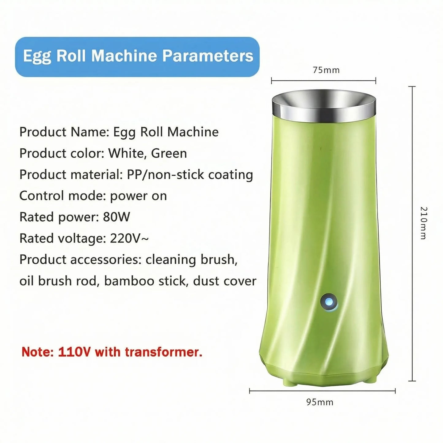 Automatic Egg Roll Maker – Perfect Breakfast in Just 7 Minutes