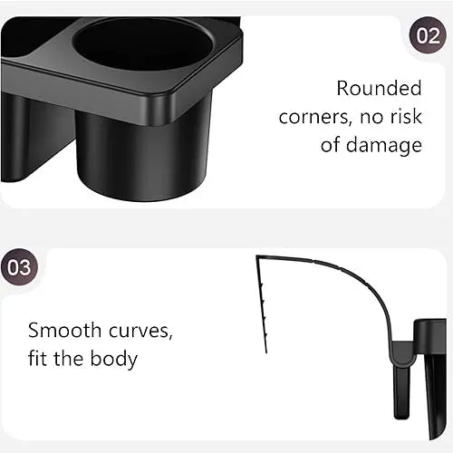 Premium 3-in-1 Car Console Organizer with Cup & Phone Holder
