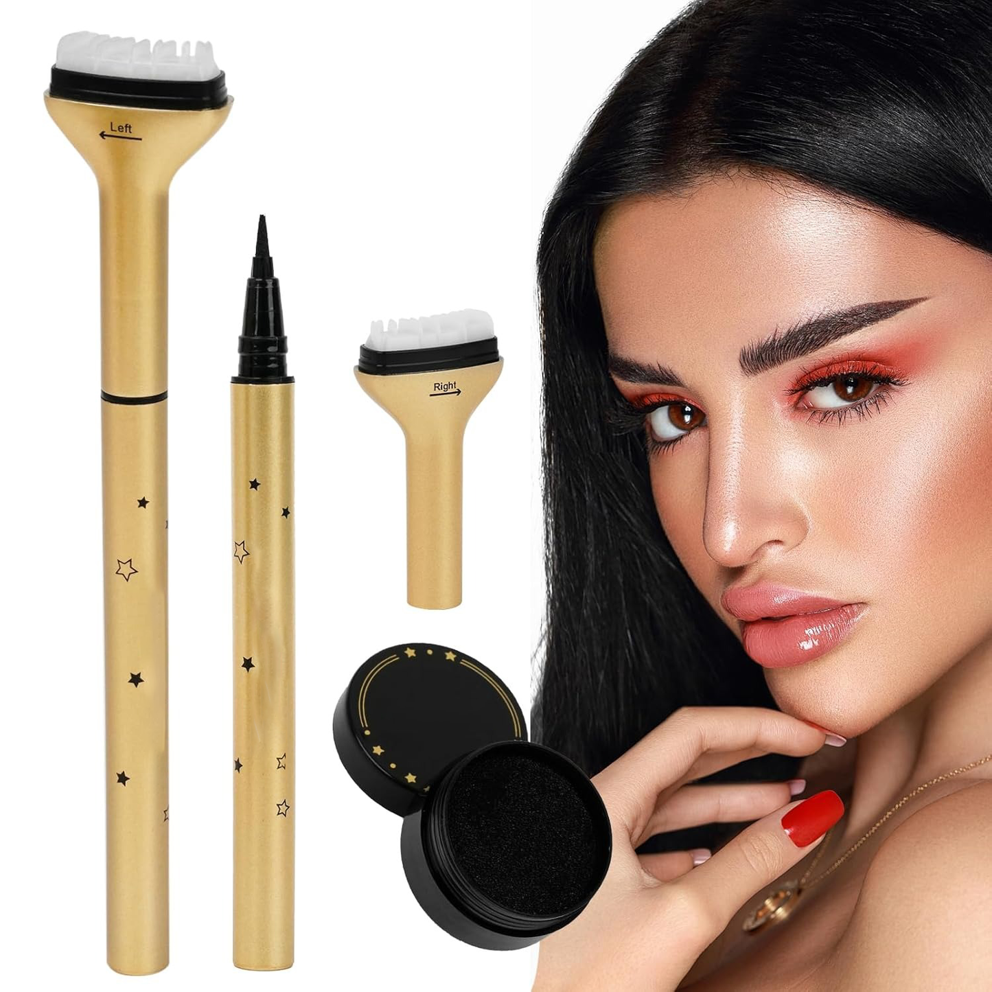 Double-Ended Wing Stamp Eyeliner — Perfect Wings in 1 Second