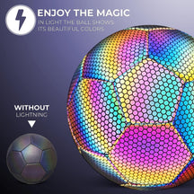Pro-Grade High-Density Holographic Glow in the Dark Football