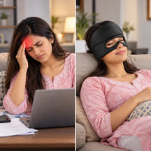 3 in 1 Migraine Relief Cap, Hot and Cold Therapy for Relief of Headaches, Stiff Neck and Eye Fatigue