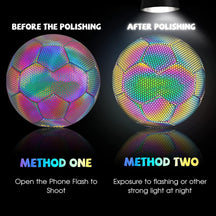 Pro-Grade High-Density Holographic Glow in the Dark Football