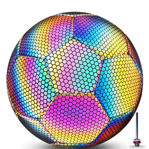 Pro-Grade High-Density Holographic Glow in the Dark Football