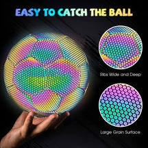 Pro-Grade High-Density Holographic Glow in the Dark Football