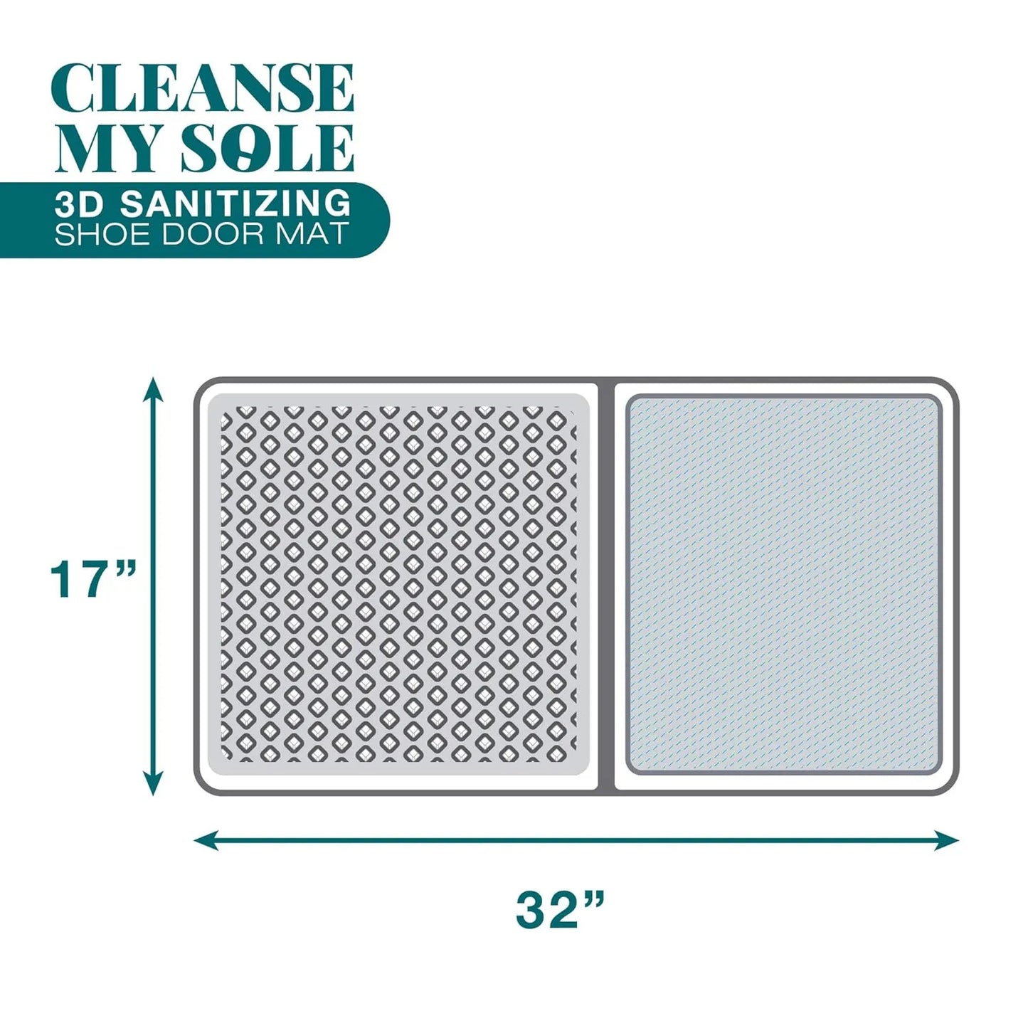 Smart Shoe Cleaning & Sanitizing Entry Door Mat