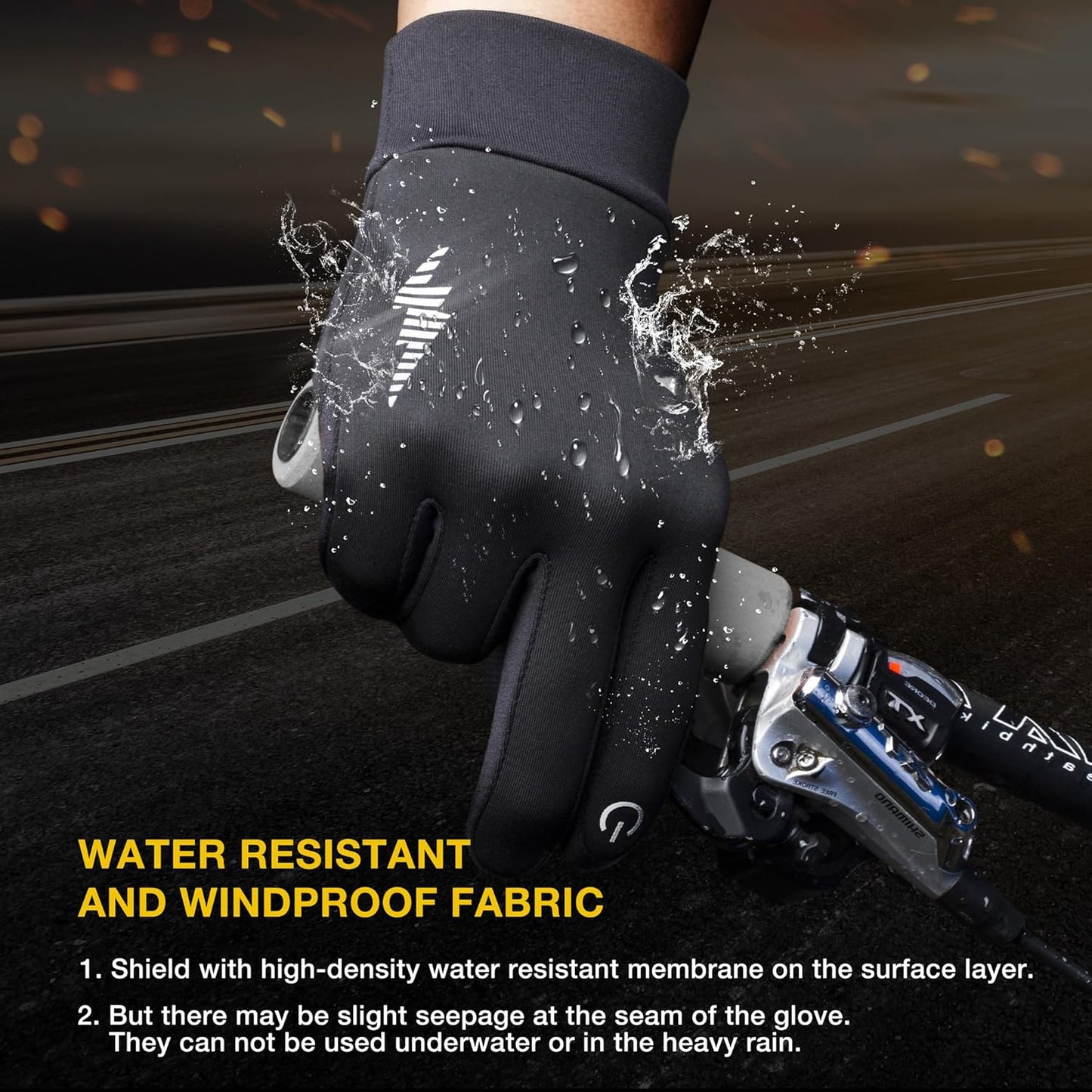 Thermal Anti-Slip Winter Gloves with Touchscreen  Fingertips