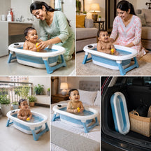 Portable Spa Bath Tub for Adults & Kids with Water Temperature Indicator Screen
