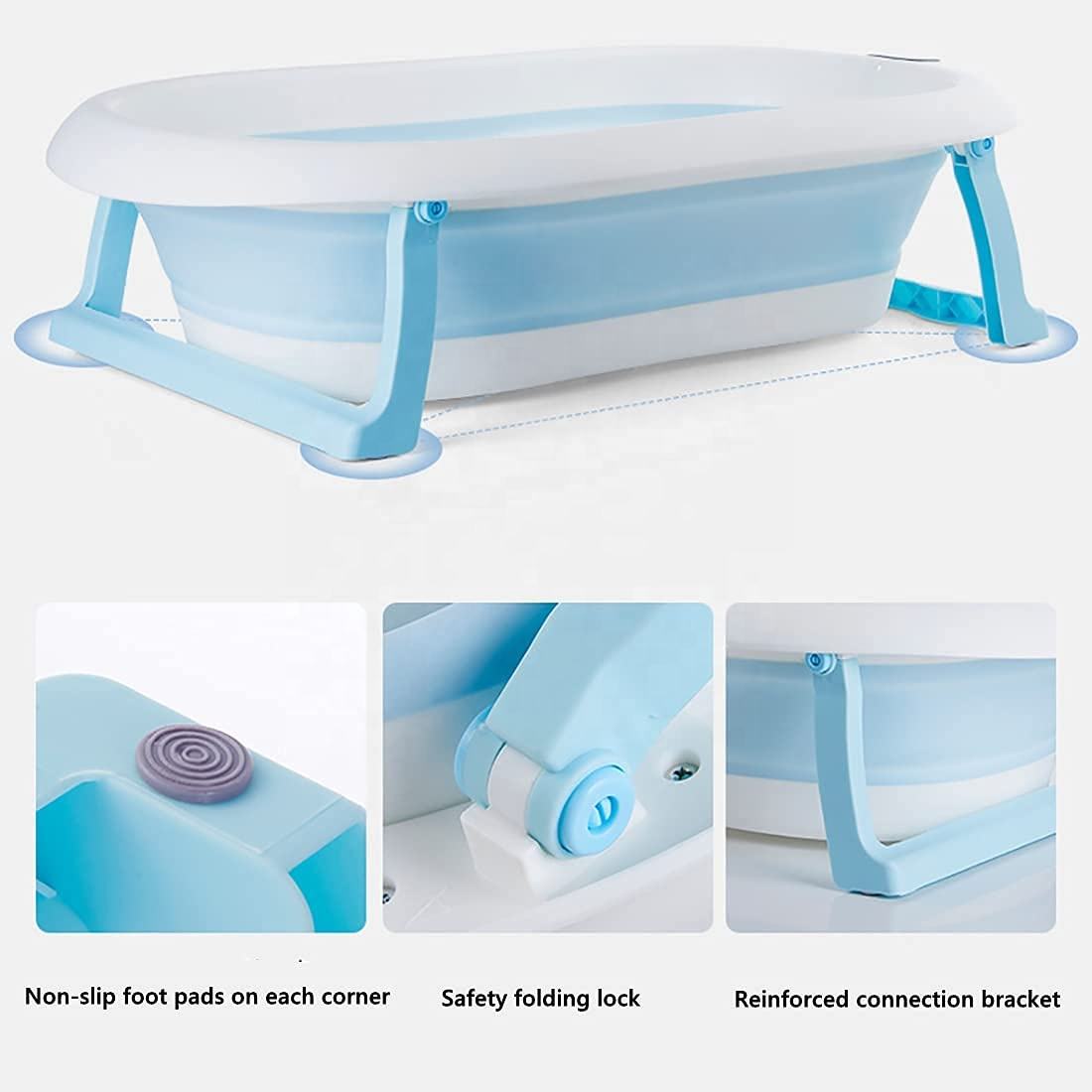 Silicone Collapsible Bathtub for Toddlers