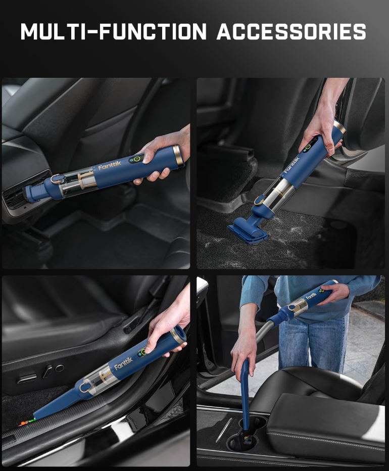 4-in-1 Portable Car Vacuum Cleaner