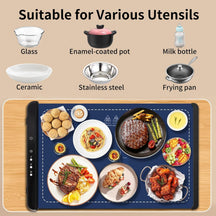Electric Food Warming Mat – Never Eat Cold Food Again