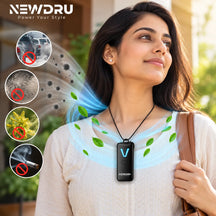 Portable Mini Rechargeable Personal Purifier Necklace with 15-Hour Battery