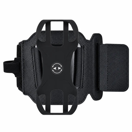 360° Rotatable Armband Phone Holder with Card Pockets for Running, Hiking, Biking & Any Sports