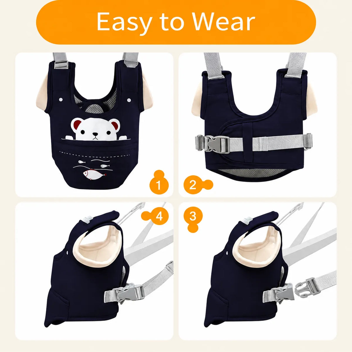 Baby Walking Harness  Infant Toddler Learning Walker for 9-24 Months
