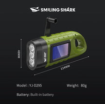 Solar Hand Crank Safety Torch & Power Bank