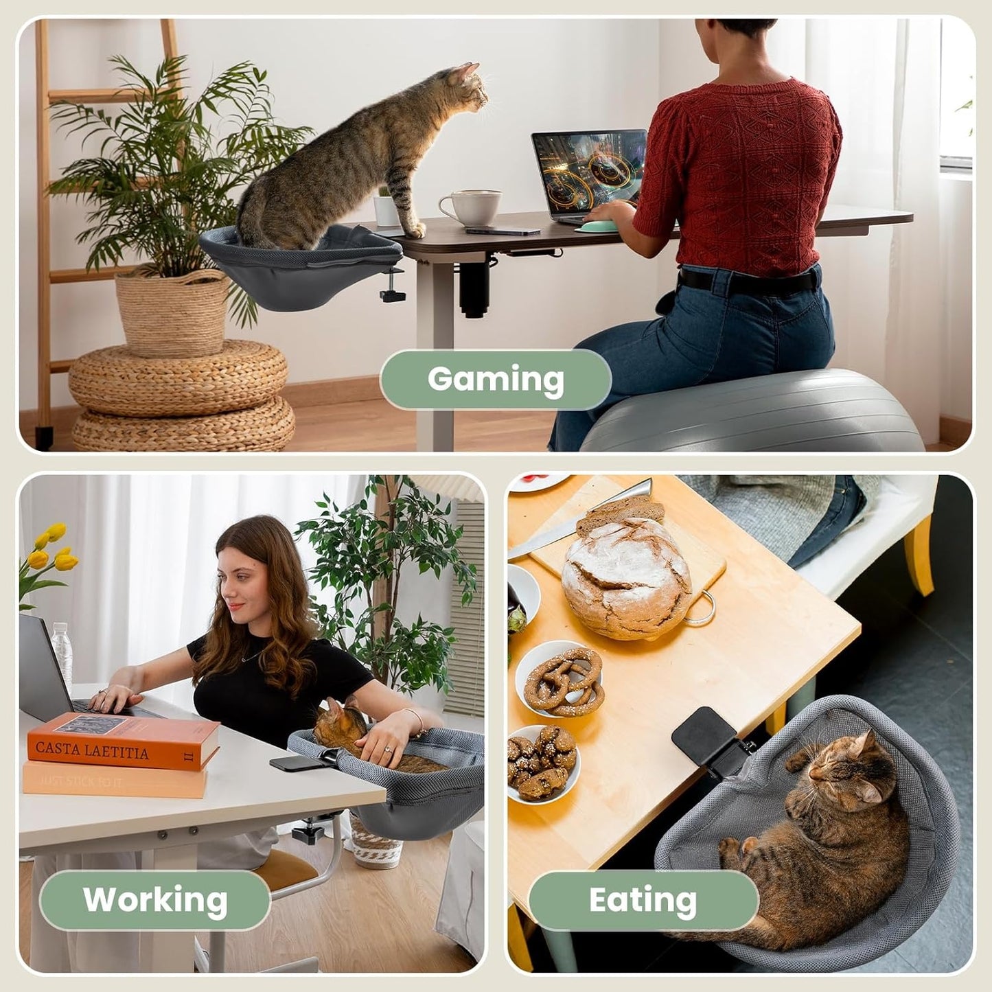 Cozy Clip-On Cat Bed